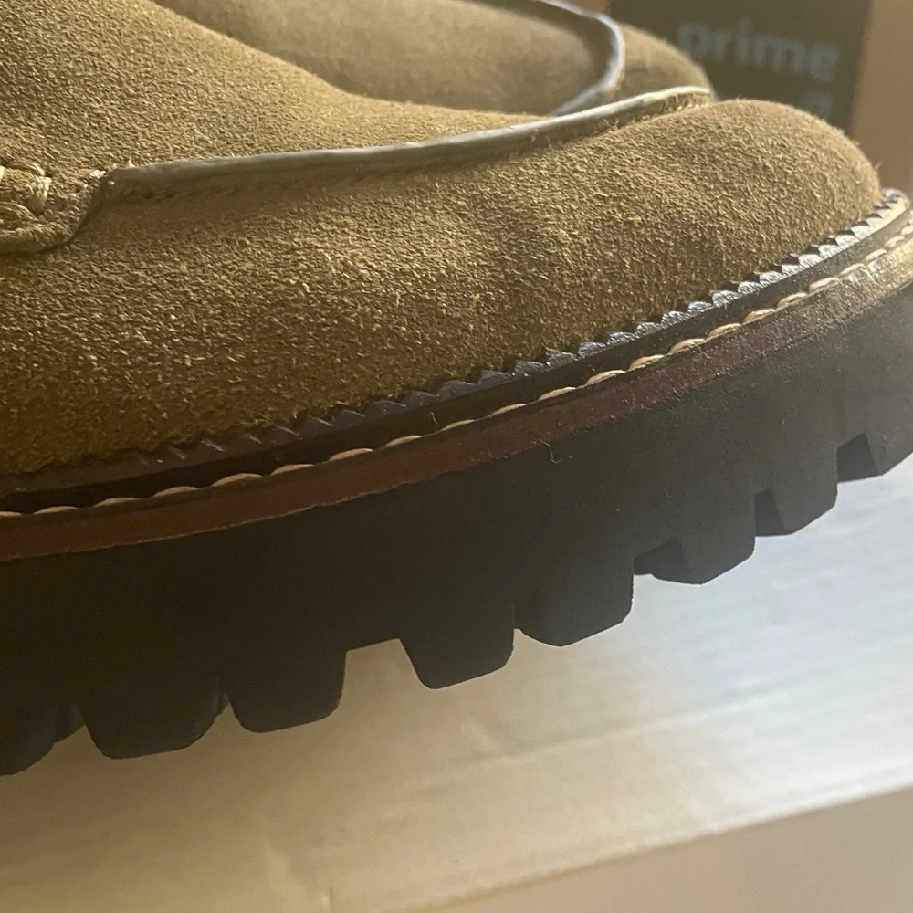 Nordstrom Caslon Olive Suede Women's Loafers - Picture 13 of 13